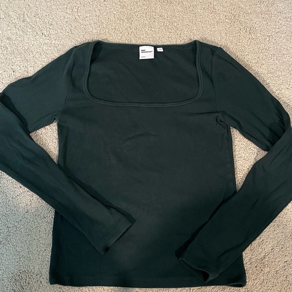 Aritzia Rib Square Neck HomeStretch Long Sleeve - Picture 3 of 3